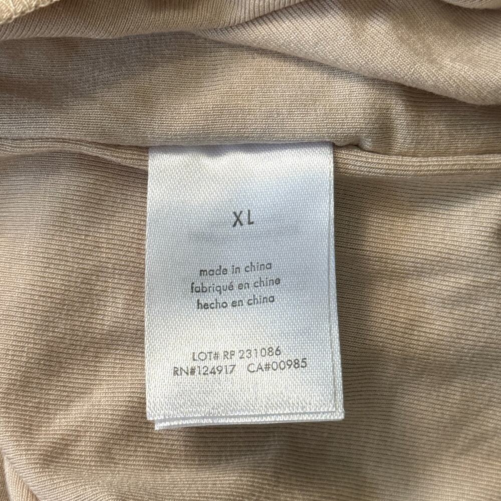 Rachel Parcell T Shirt Dress Womens XL Stripe Rayon Jersey Casual Soft Black Tan - Picture 7 of 11